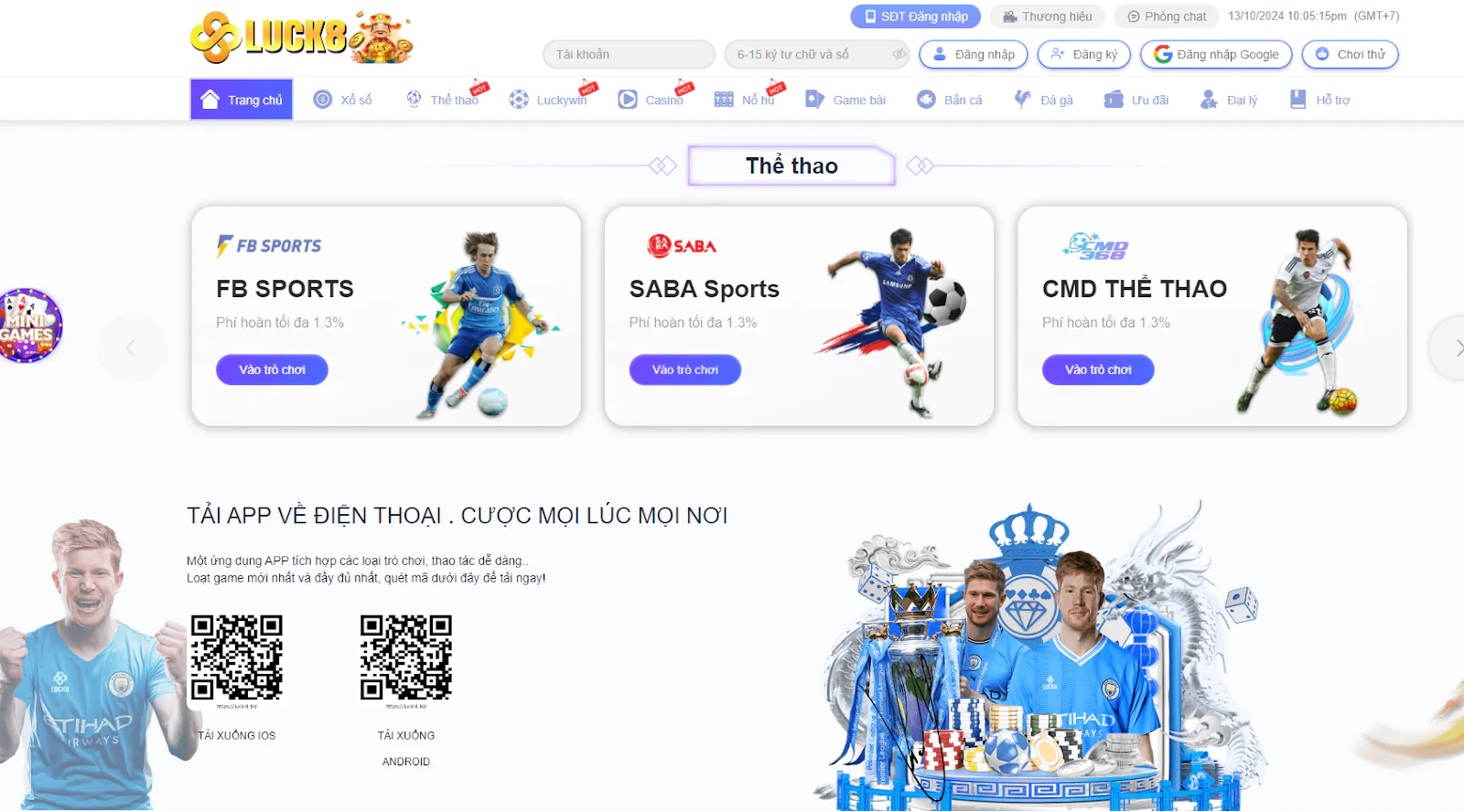 Thể thao trực tuyến LUCK8 : Sân chơi đẳng cấp cho anh em cược thủ