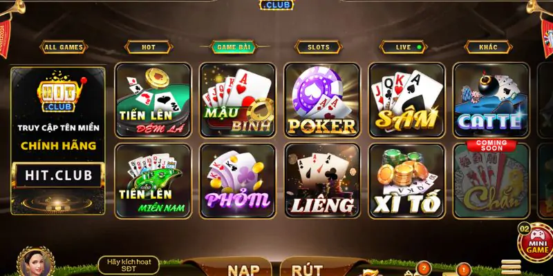 Tiến lên đếm lá Hit Club - Chơi game bài dễ dàng và thú vị!