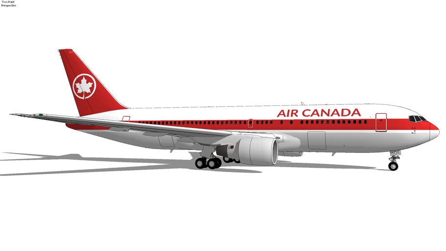 Air Canada Boeing 767-233 (Gimli Glider) (1983) C-GAUN | 3D Warehouse